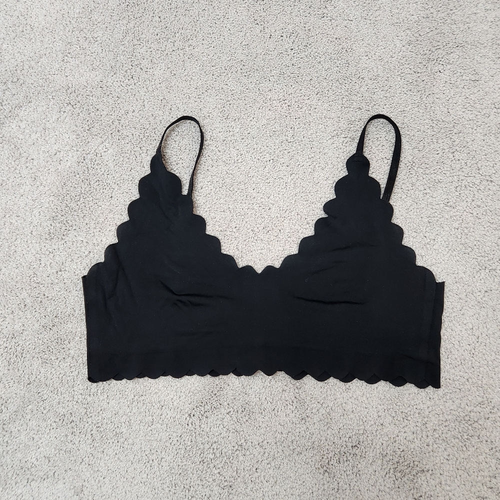 Shimera | Black Scalloped Bralette, Women's Size Small - Picture 2 of 6